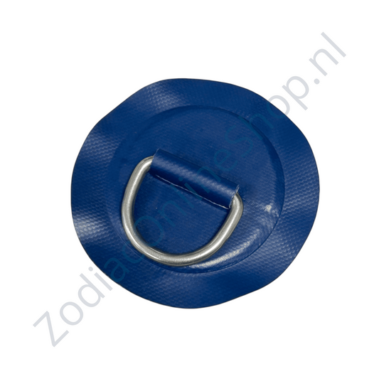 Z2314 - anilla en D 53 mm redonda, material PVC azul