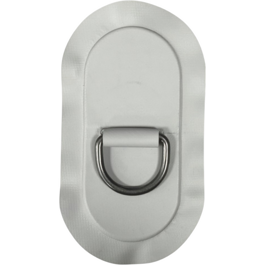 Z60351 - anilla en D 53 mm ovalada, material PVC gris claro