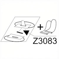 Zodiac Online Shop Z1114 technische tekening van de Z3083 bevestigingsset voor de zitplank van oudere Zodiac Cadet modellen