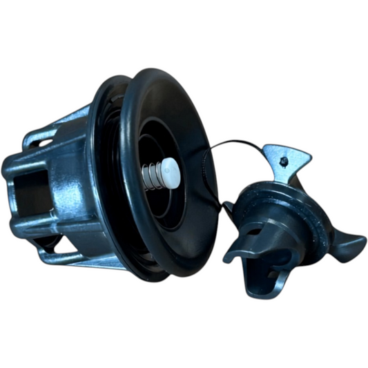 Zodiac Online Shop Z67151 Bravo 2005 zwart rubberbootventiel met push-push mechanisme en ergonomische dop