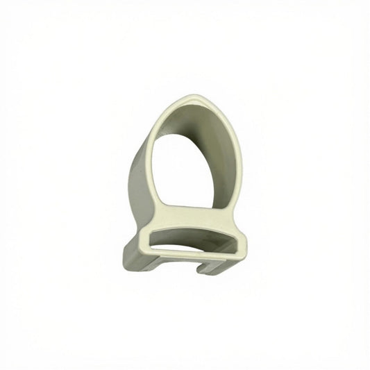 Grijze Zodiac Online Shop Z2815 peddelclip voor rubberboten, geschikt voor peddels met een diameter van 3,5 cm.