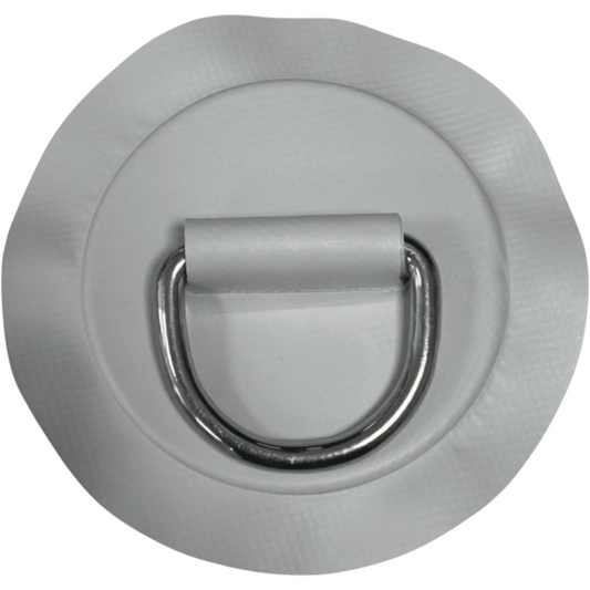 Z2303 - anilla en D 53 mm redonda, material PVC gris claro