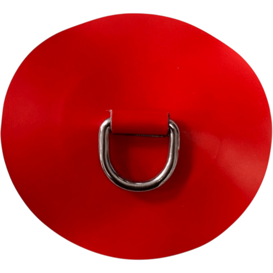 ZU25294 - anilla en D 25 mm redonda, material Hypalon de neopreno rojo
