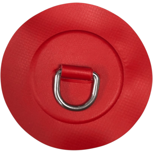 Z3245 - anilla en D 25 mm redonda, material PVC rojo