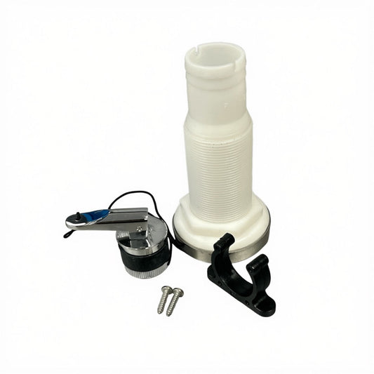 Z67070 - kit de tapón de autovaciante de acero inoxidable D34 incl. soporte y pasacascos