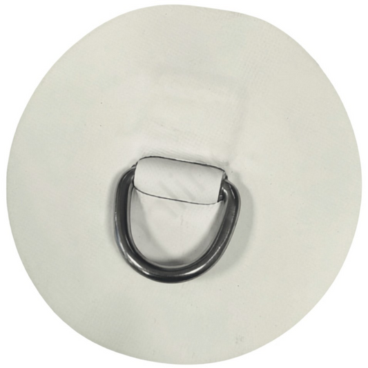 Z69502 - anilla en D 25 mm redonda, material Hypalon de neopreno blanco