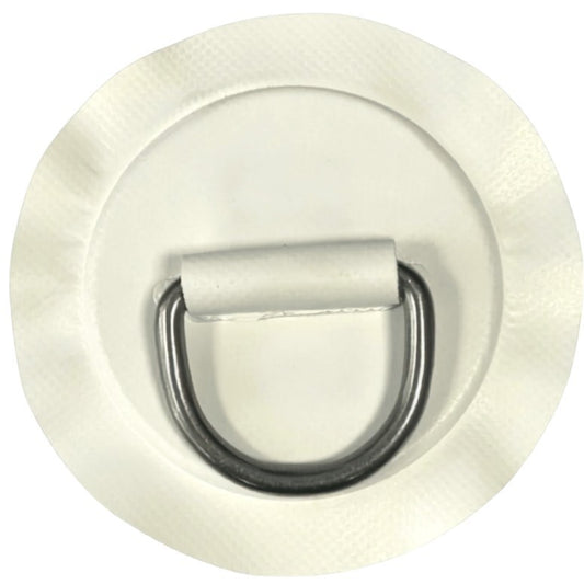Z6128 - anilla en D 53 mm redonda, material PVC blanco